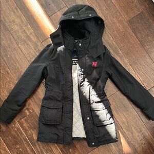AF Kids Black Hooded Jacket
